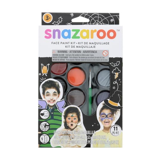 Snazaroo&#x2122; 11 Piece Halloween Face Paint Kit